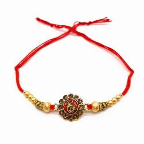 Ganeshji Pendant Fancy Rakhi - Fabric, 10 Inch, Multicolor | Lightweight, Moisture Proof, Eco-Friendly