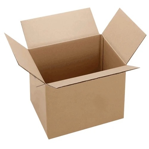 Brown Plain Corrugated Packaging Box 