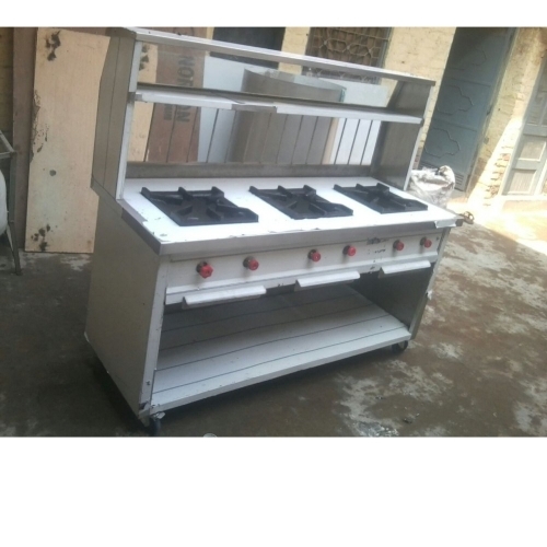 Stainless Steel Chhole Bhatoore Restaurant Counter