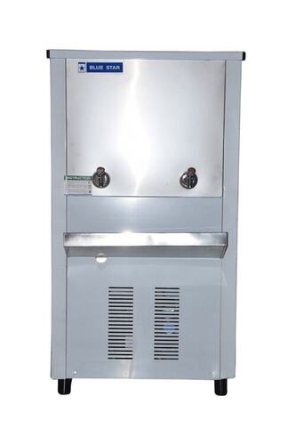 Stainless Steel Water Cooler - Color: White
