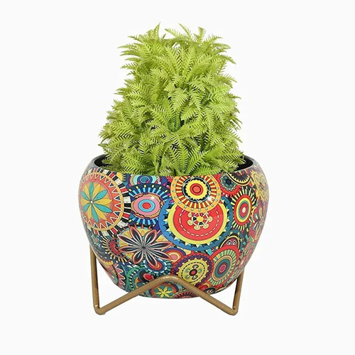 Decorative Iron Printed Planter