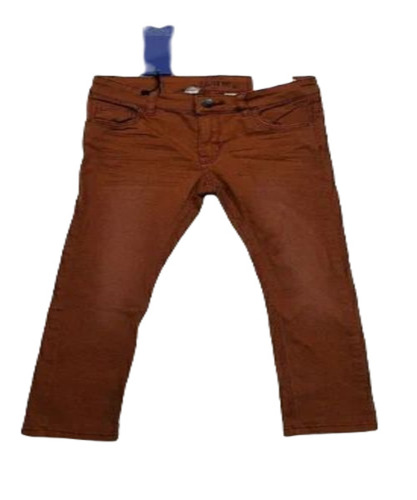 Kids Brown Denim Jeans
