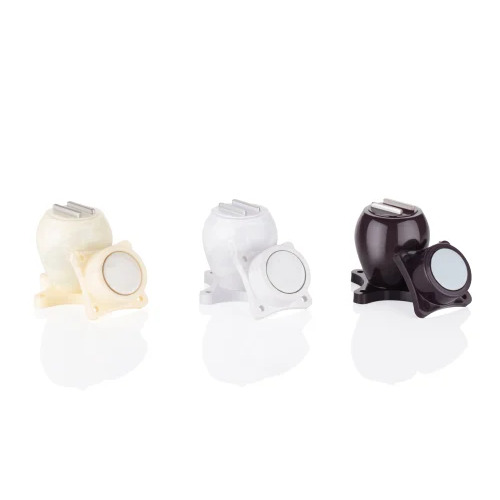 M5 Plastic Magnetic Door Holder - Plastic, 72 mm, White/Black, Polished | Rust Free, Door Mount, Home & Hotel Use