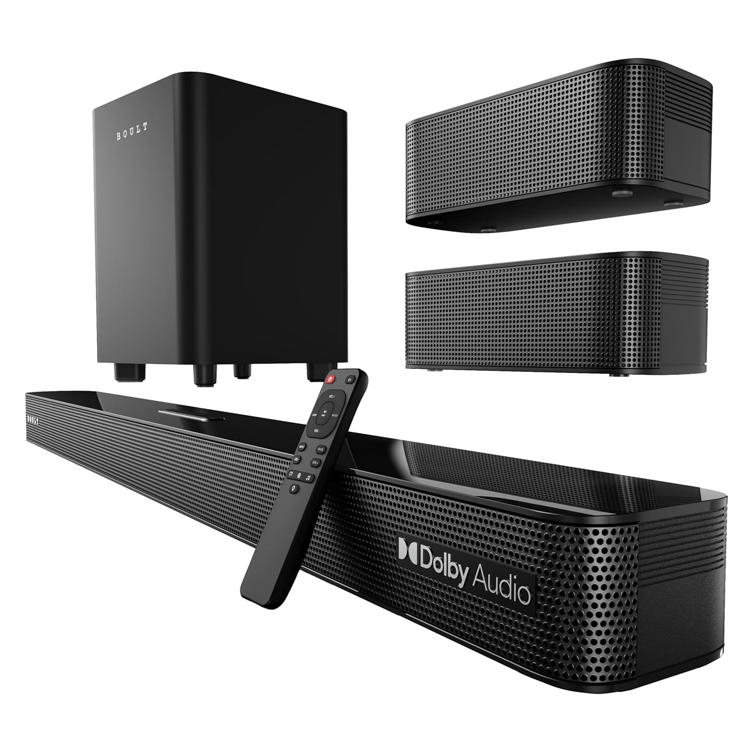 New Boult Newly Launched X625 5.1ch Dolby Digital 625W Bluetooth Soundbar with Down-Firing Subwoofer