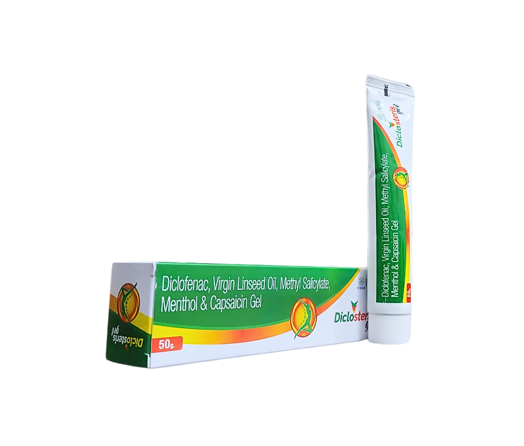 Diclofenac, Virgin Linseed Oil, Methyl Salicylate, Menthol & Capsaicin Gel 50g