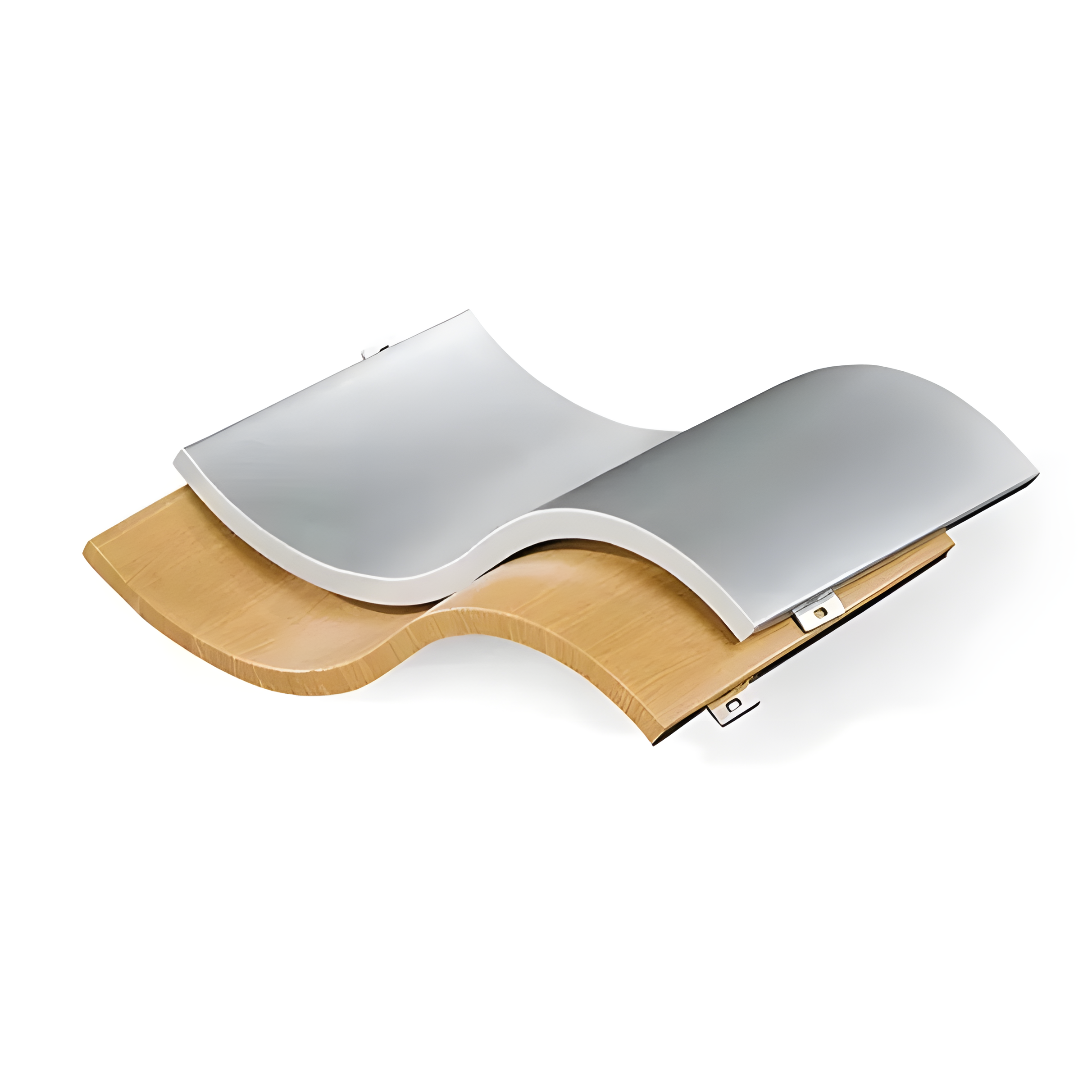 Facade Double Curved Aluminum Veneer Solid Aluminum Panel