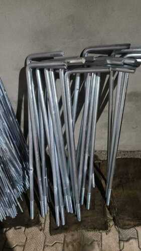 24 Mm L And J Type Mild Steel Foundation Bolts - Color: Ms Natural Black