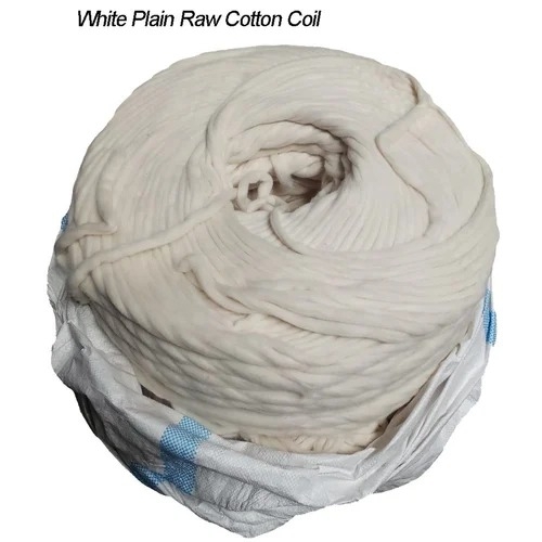 Plain Twisted Off White Raw Cotton
