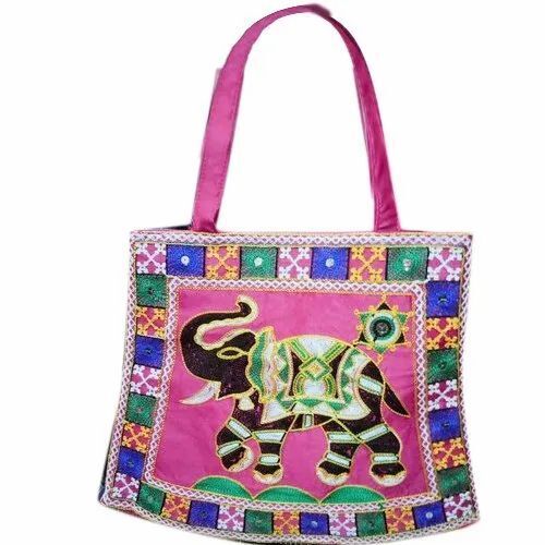 Polyester Embroidered Handbag