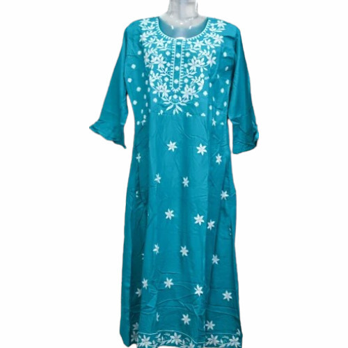 3/4 Sleeve Cotton Printed Kurti