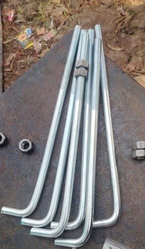 Ms Foundation Bolt Available In Cuttack Odisha For Industrial Construction - Color: Black