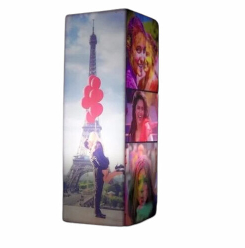 Zoci Voci Personalised Pillar Photo Lamp