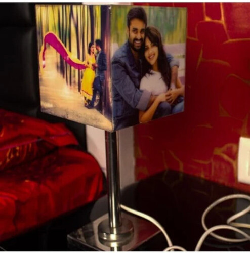 Zoci Voci Personalized Cube Photo Lamp - Color: Custom