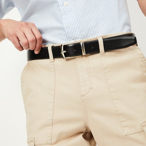 Formal Brown Black Leather Belt - 1.75 Inch Wide | Khumani LuxGifts Co