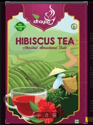 Hibiscus Tea - Fresh A Grade Leaf 500gm | Smooth Black Flavor Tea with Solid Extract and Antioxidants