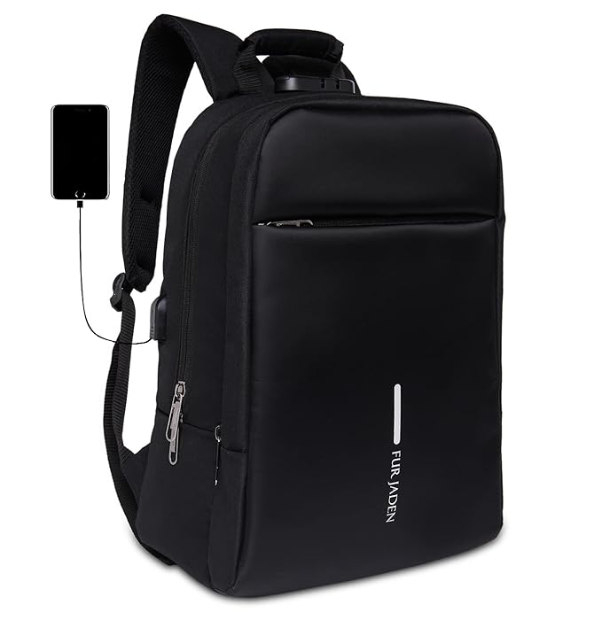 FUR JADEN Anti Theft Number Lock Backpack Bag 