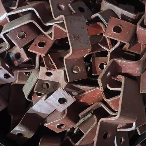 Mild Steel Pole Clamp - Color: Brown