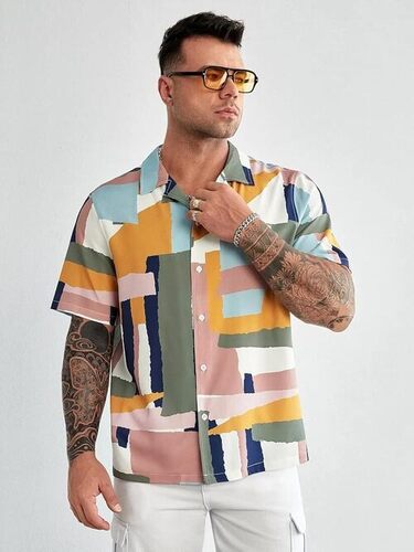 Multi Color Printed Mens Shirts