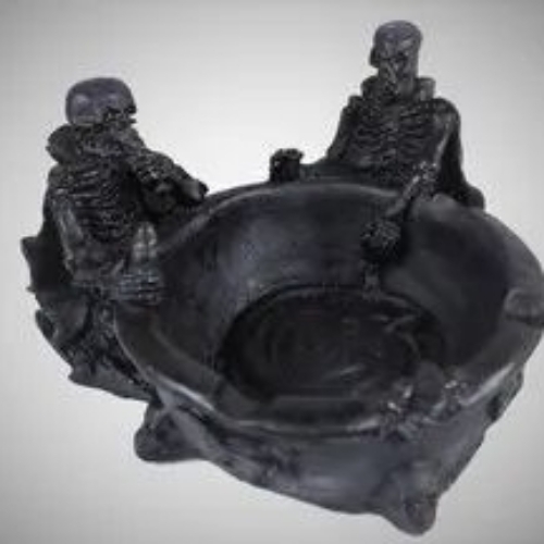 Inara Creation Black Skull Ashtray