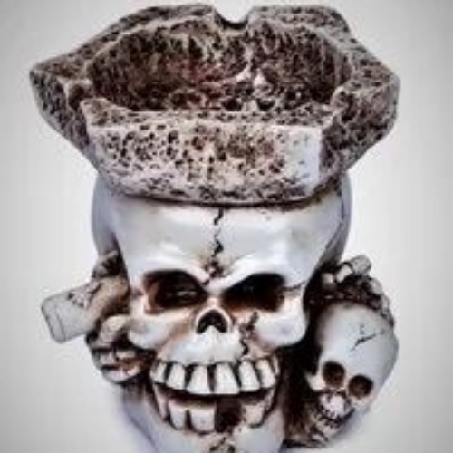 Inara Creation White Skull Ashtrays