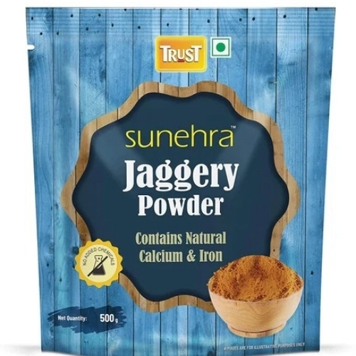 Trust Jaggery Powder - Organic Brown Granules | No Artificial Flavor Easy Dissolving