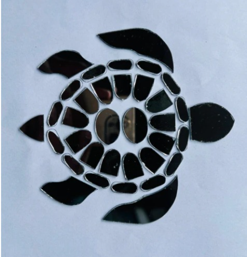 Fancy Turtle Shape Mirror K-1135
