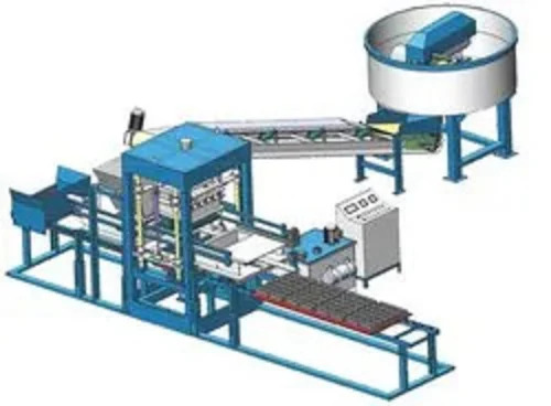 Fly Ash Brick Machine Semi Automatic - Color: White