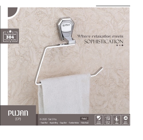 Pujan CP Steel Toilet Paper Holder
