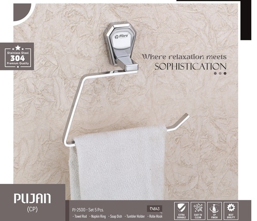 Pujan CP Toilet Paper Holder