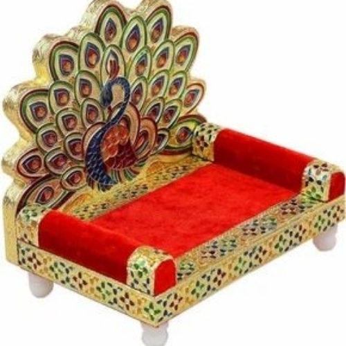 Wooden Meenakari For The Kanhaji Sihadon