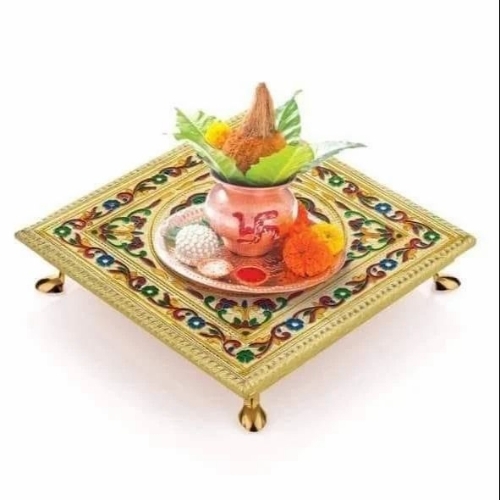 Wooden Pooja Chowki