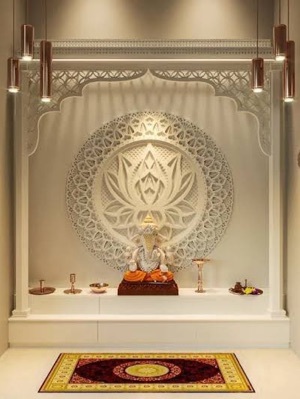Marble Home Temple - Color: White