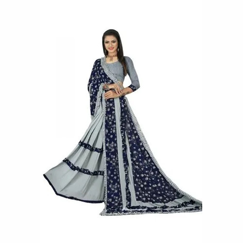 Party Wear Printed Ladies Bollywood Silk Saree