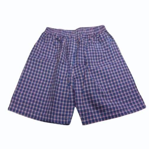 Men Cotton Check Shorts