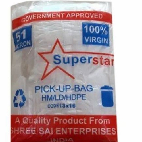 White Hdpe Pick Up Bags
