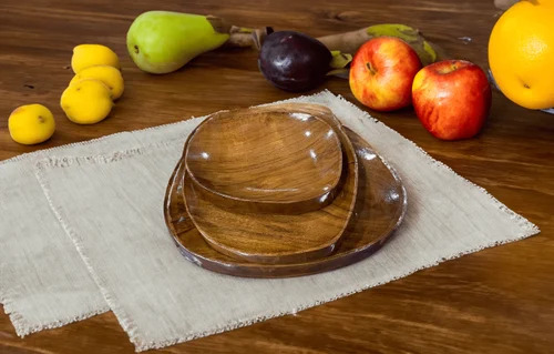 Wooden Plates - Color: Brown