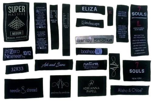 Black Woven Label