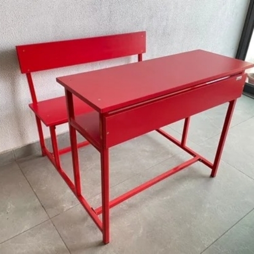 Iron School Bench And Desk
