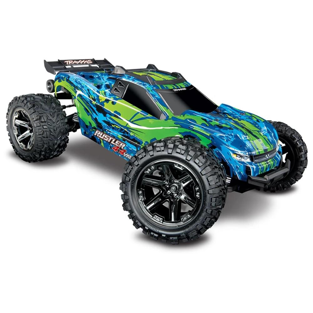 Traxxas Rustler 4X4 Vxl Brushless Remote Control Truck Car - Color: Green