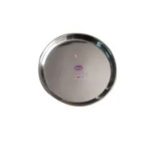 Silver Steel Dinner Plate
