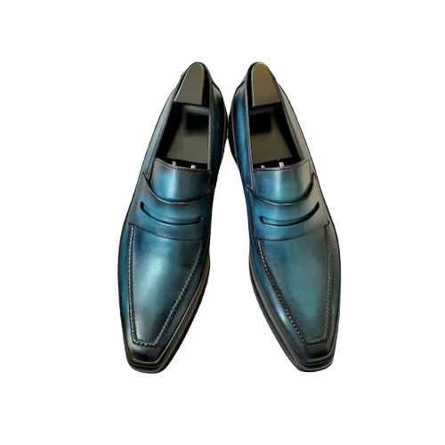 Men Plain Leather Shoes