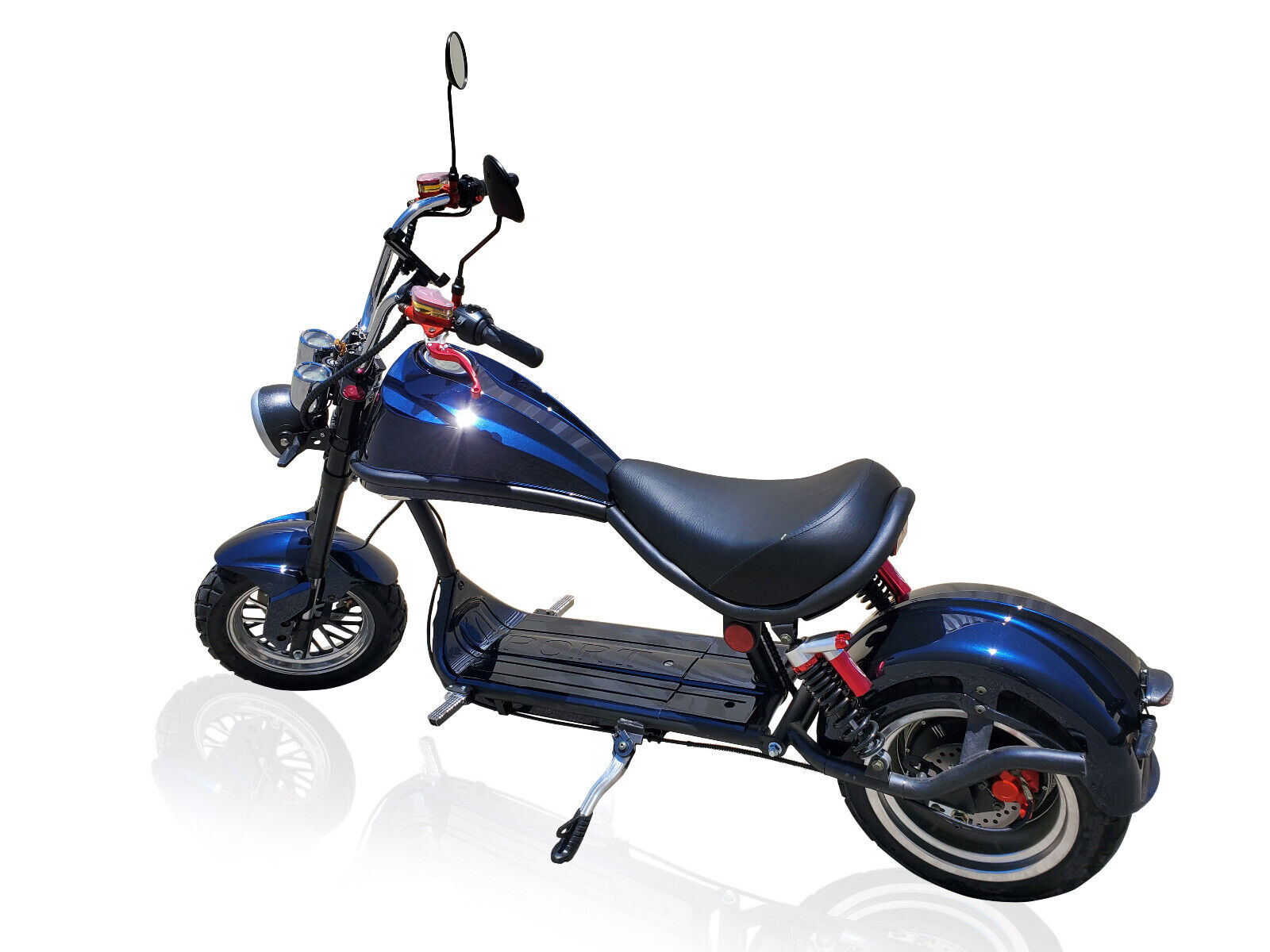 2000w Electric Harley Chopper Fat Tire Scooter Ebike 20ah 