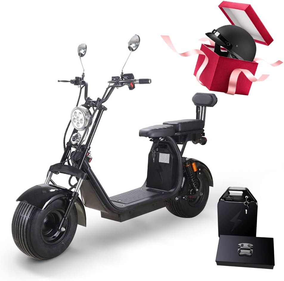 Electric Scooter Adult Citycoco With 2 Seat Electric Scooter - Battery Capacity: 60V 36Ah Lithium Ion Ampere-Hour  (Ah)