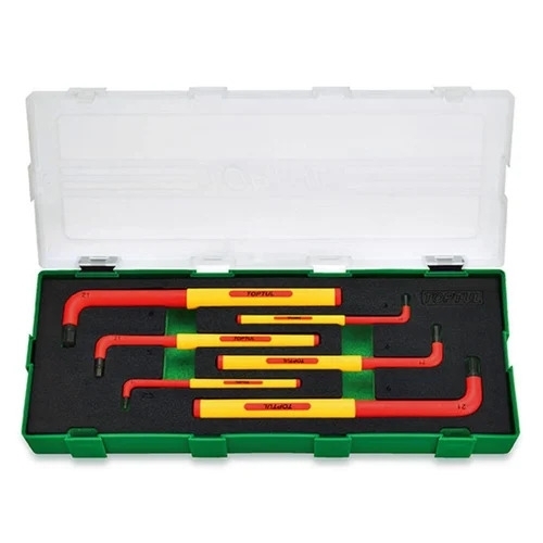 6pcs Vde Insulated Extra Long Type Hex Key Wrench Set