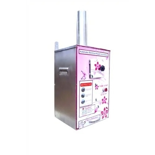 Automatic Sanitary Napkin Incinerator Machine - Color: Silver