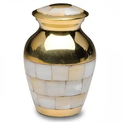 Brass Pearl Keepsake Urn