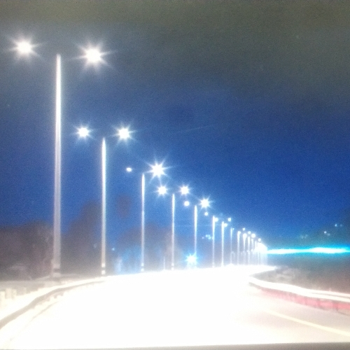 Octagonal street light pole