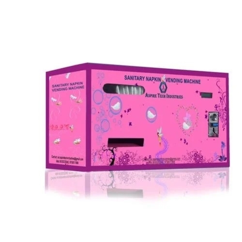 Pink Sanitary Napkin Vending Machine - Material: Metal