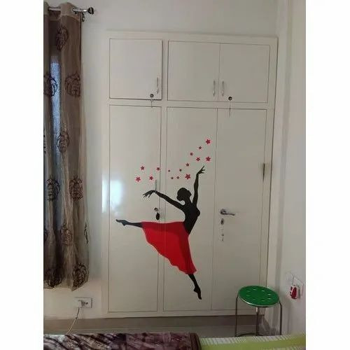 White Steel Wardrobe