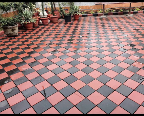 Concrete Square Paver Block - Color: Gray